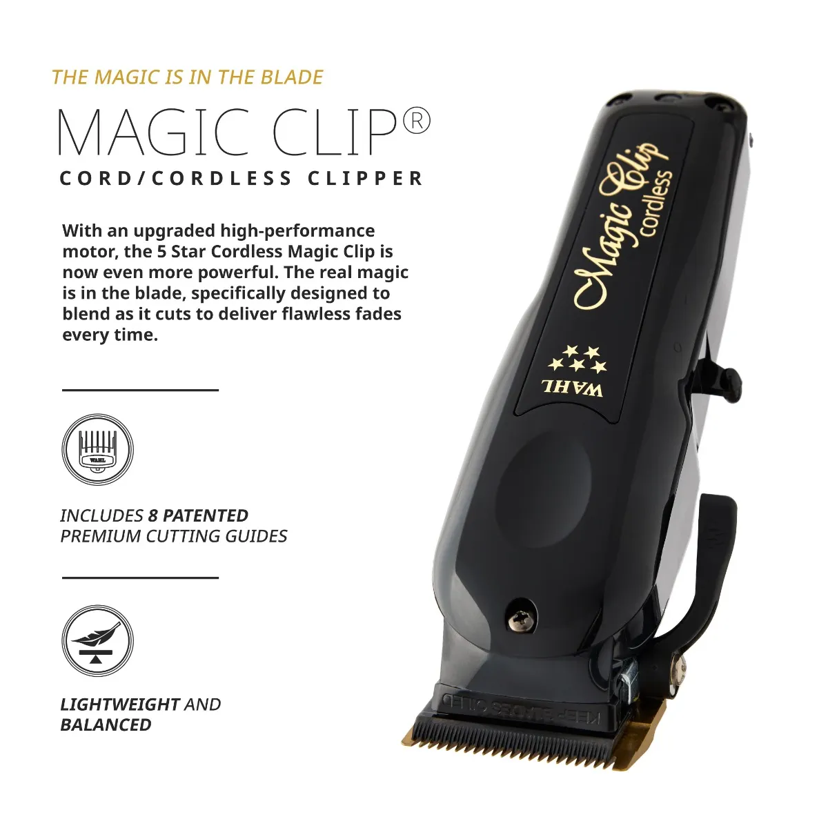 Magic clip Cordl Black