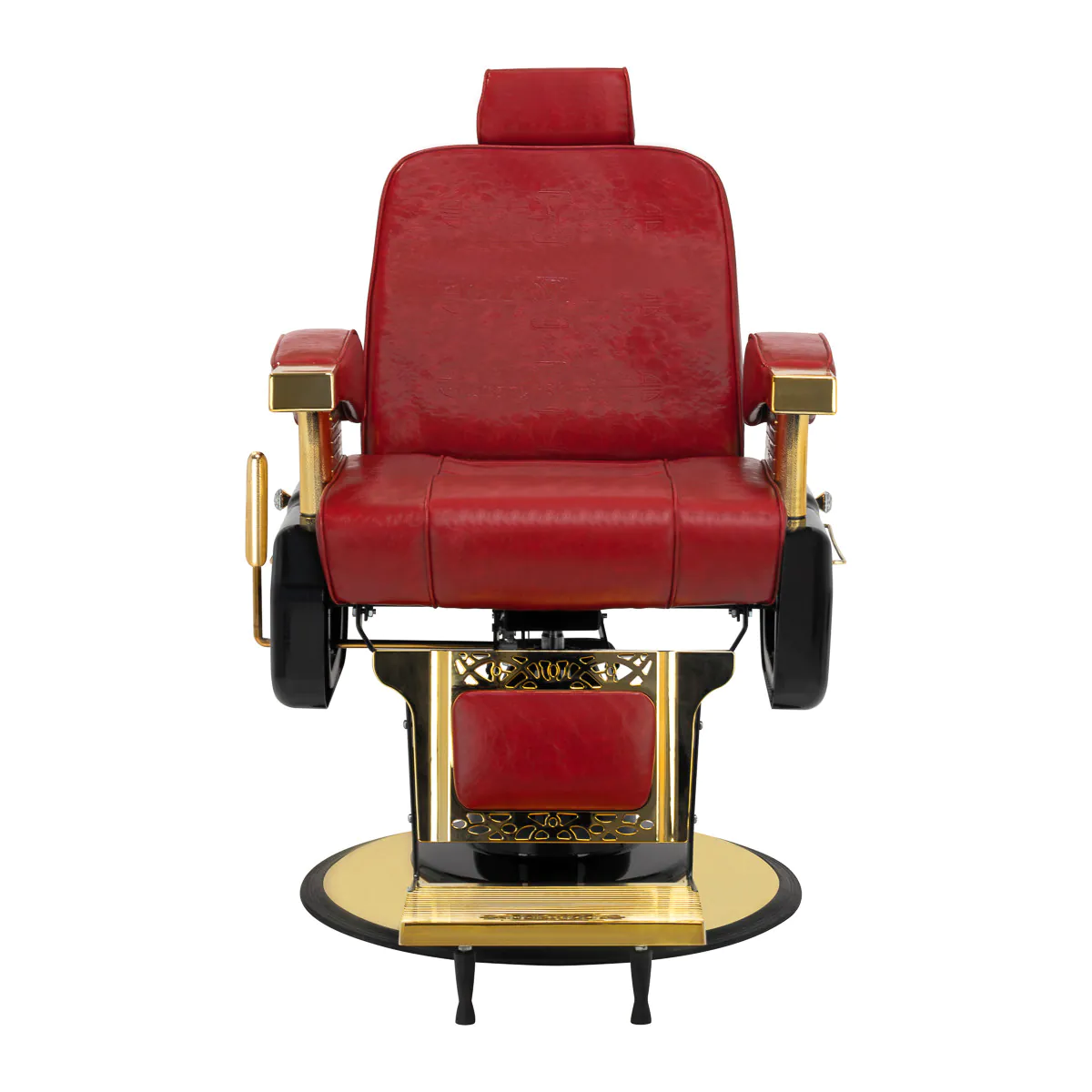 Barberska stolica Gold Red